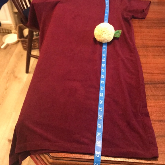 Brandy Melville Burgundy Microsuede T-Shirt Dress Size One Size - Picture 8 of 8